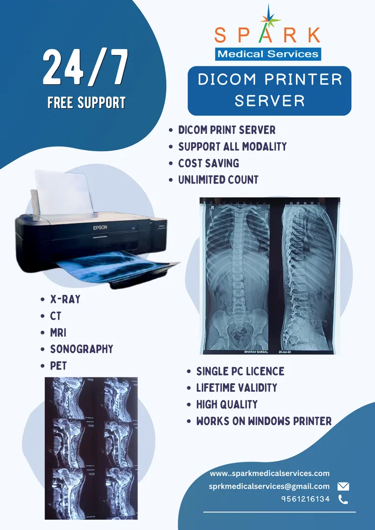 Spark medical services offers a free DICOM print s...