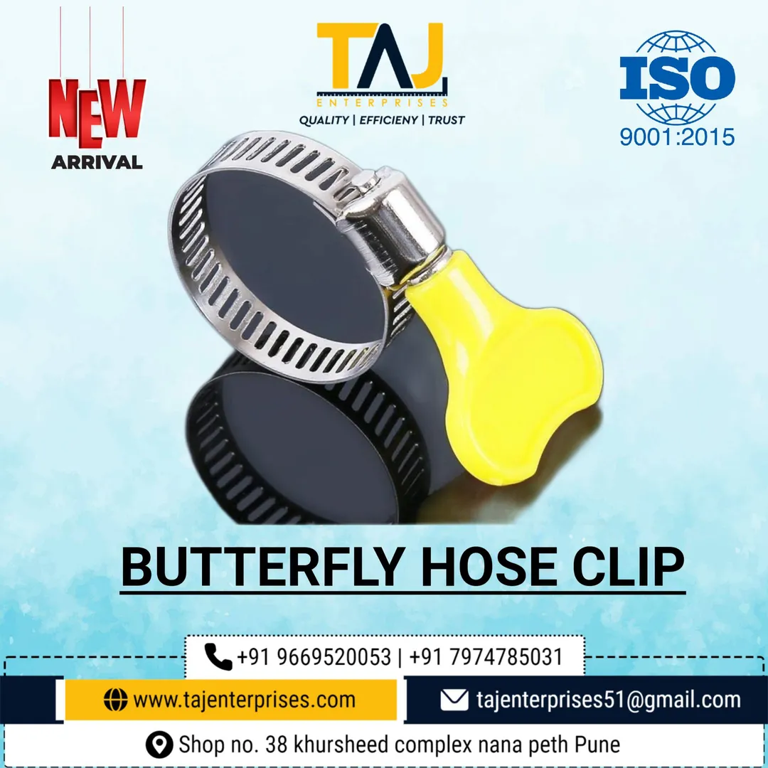 #TAJENTERPRISES
#hoseclip #buterflyhoseclip #clip...