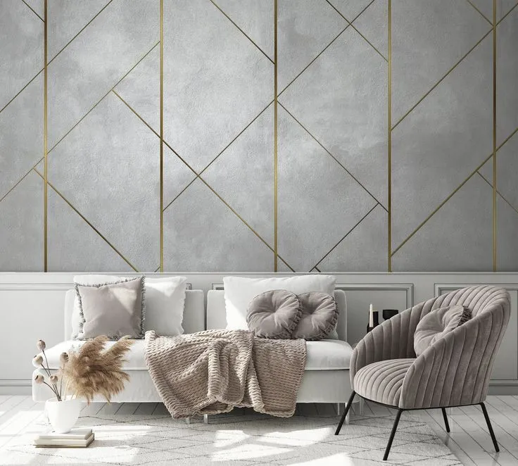 Trendy wallpapers
for wall décor in living rooms ...
