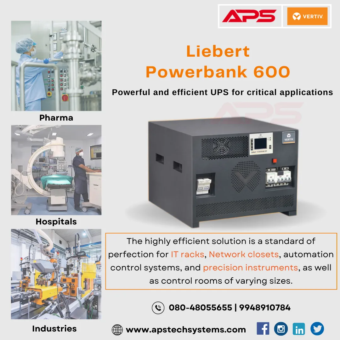 UPS Dealers in hyderabad
Liebert Powerbank 600, ...