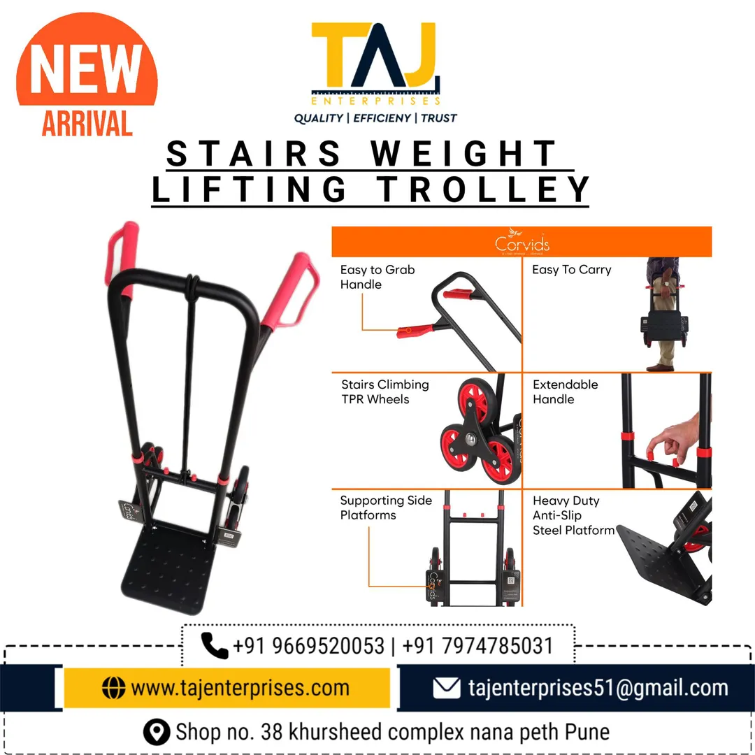 #TAJENTERPRISES
#trolley #stairs #liftingtrolley #...