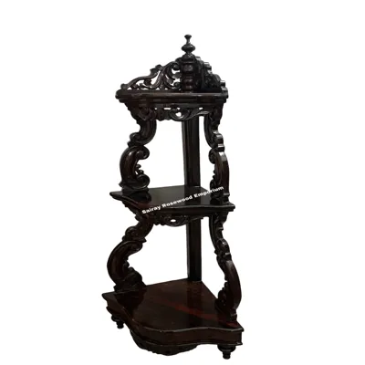 Rosewood Corner stand:
Elevate your living space ...