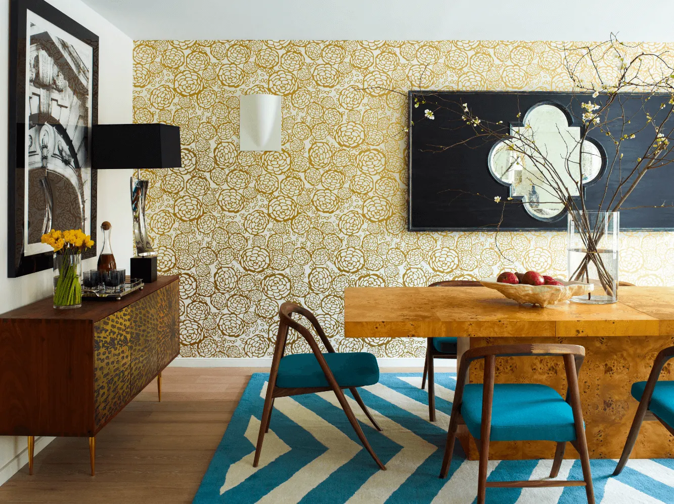 Trendy wallpapers
for wall décor in living rooms ...