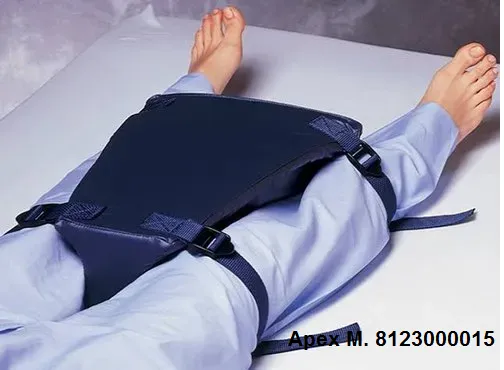 A hip abduction pillow is a soft but firm foam pil...