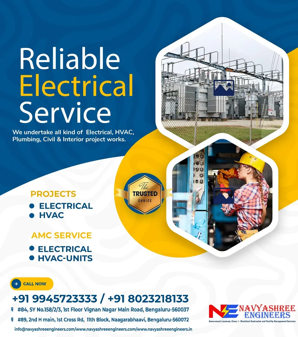 Reliable Electrical Service in Banaglore
We at Nav...