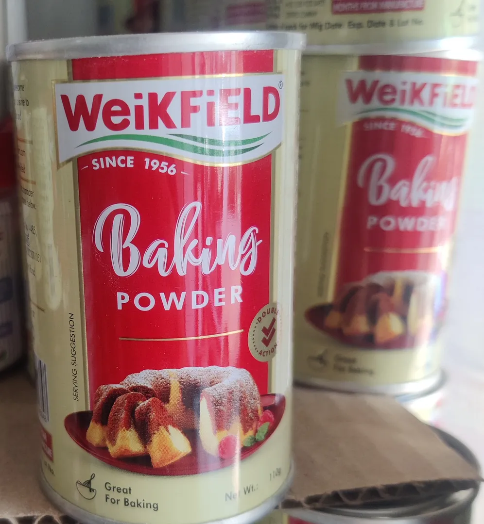Weikfield Baking powder available in small packs a...
