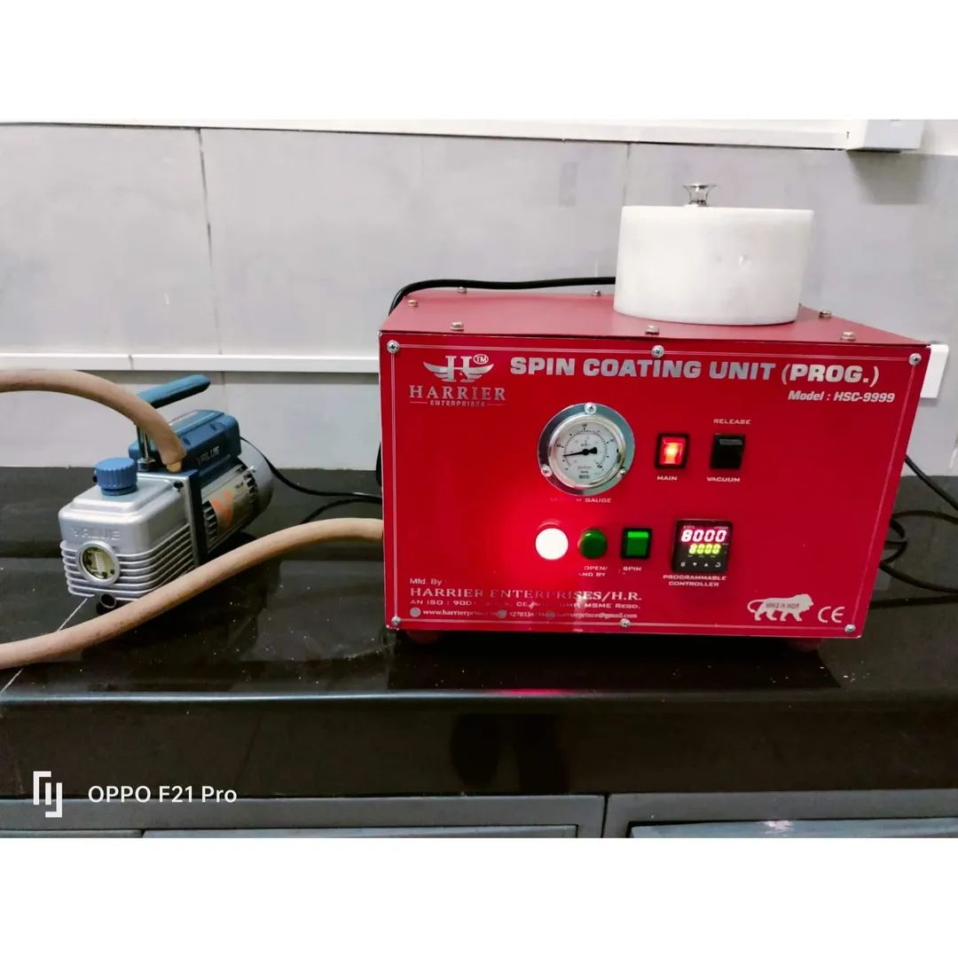 PROGRAMMABLE SPIN COATING UNIT:-
MAKE: HE (GMP/ISO...