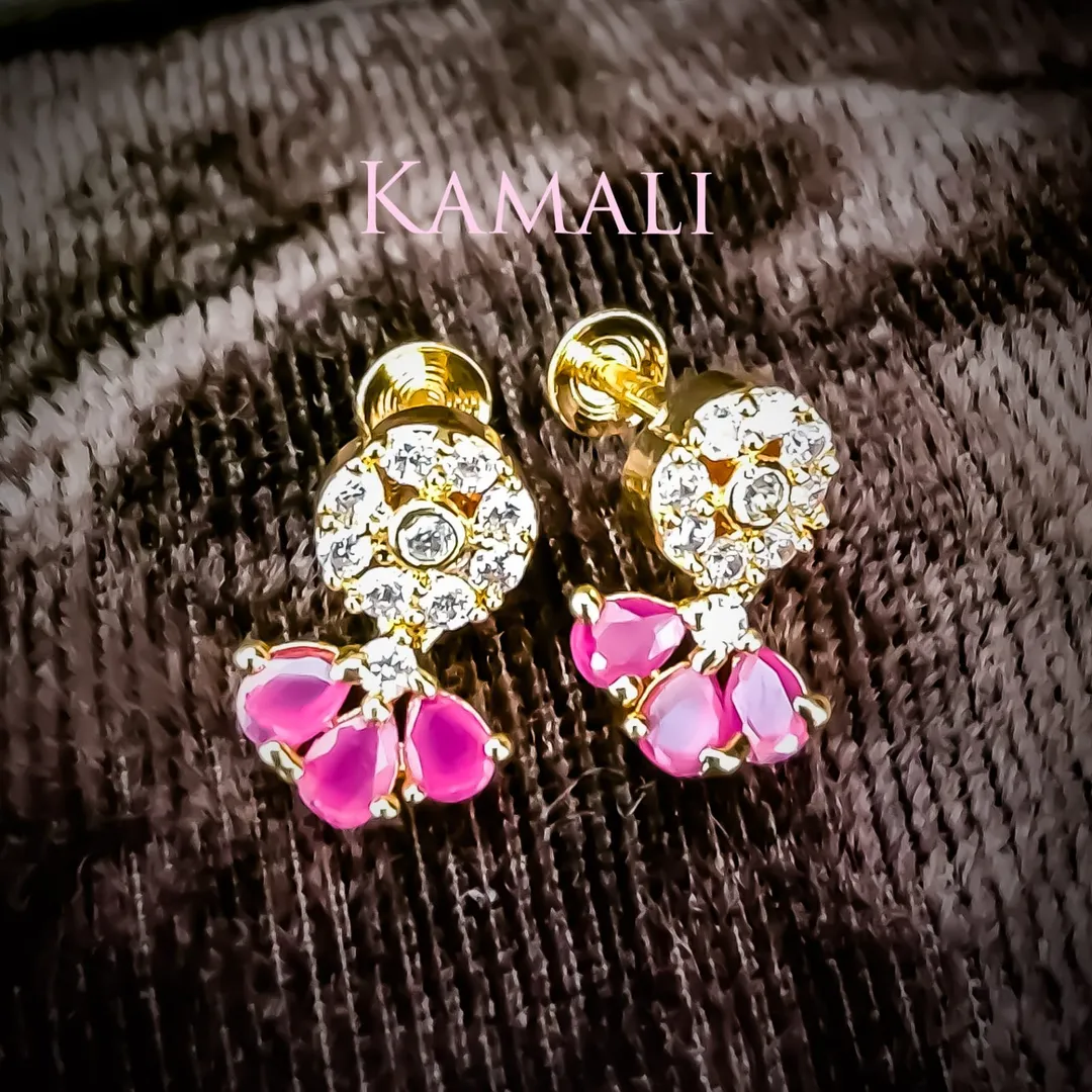 Daily wear studs with South Screw Back
Kamali Que...