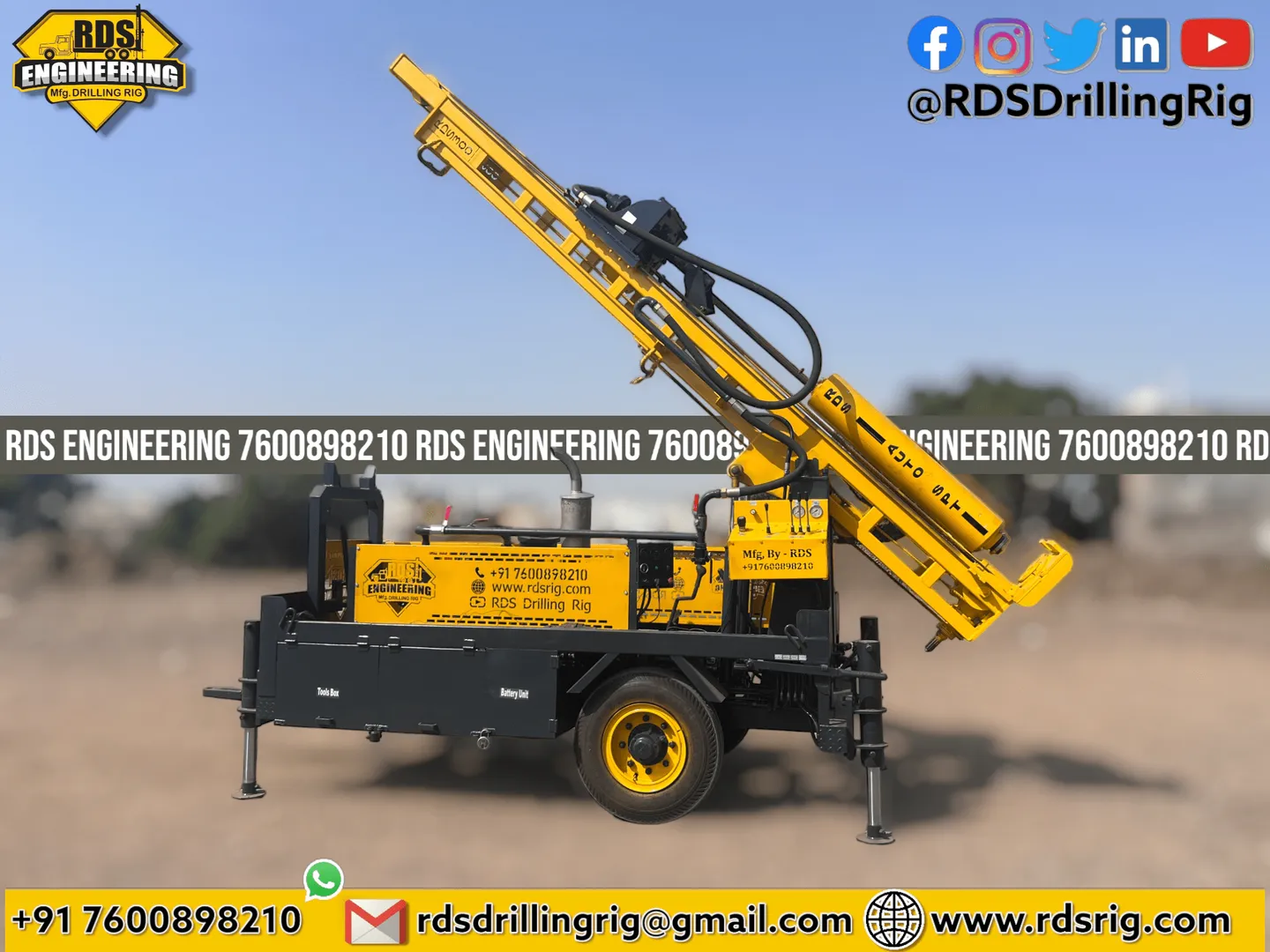 Geotechnical investigation core drilling rig with ...