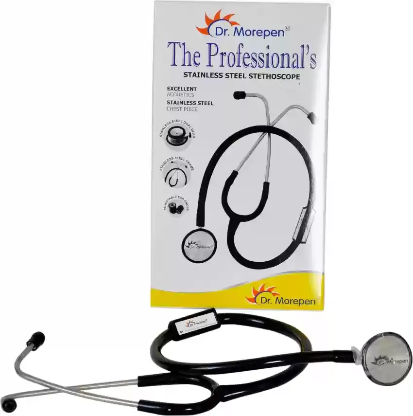 stethoscope comes with Chrome plated chest piece w...