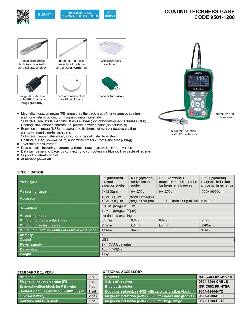 Coating thickness gauge Insize make. We have upgra...