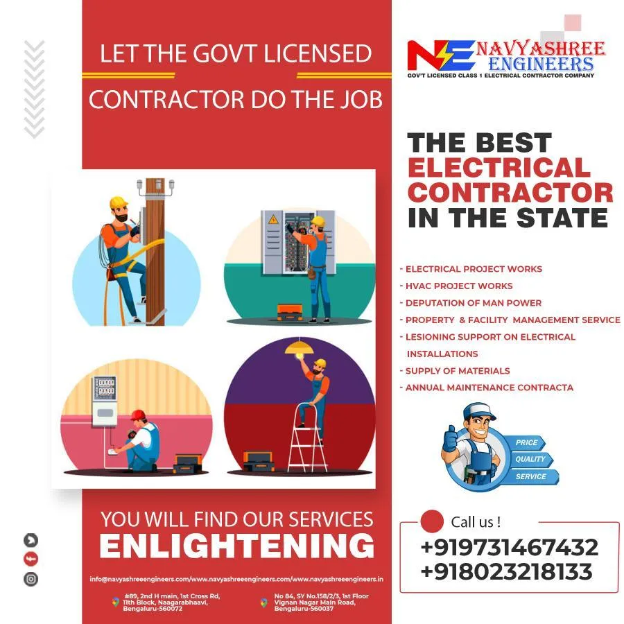 Best Electrical Contractors in Bangalore
Navyashr...