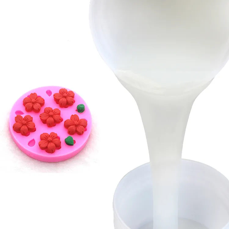 Milky White Liquid Silicon Rubber For Mold Making ...