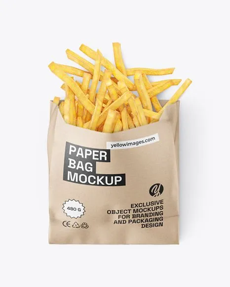 Brown Paper french fries pouch.
"Galaxaas Packagin...