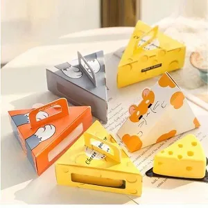 Custom Cheese Cake Box Portable Triangle Mousse P...