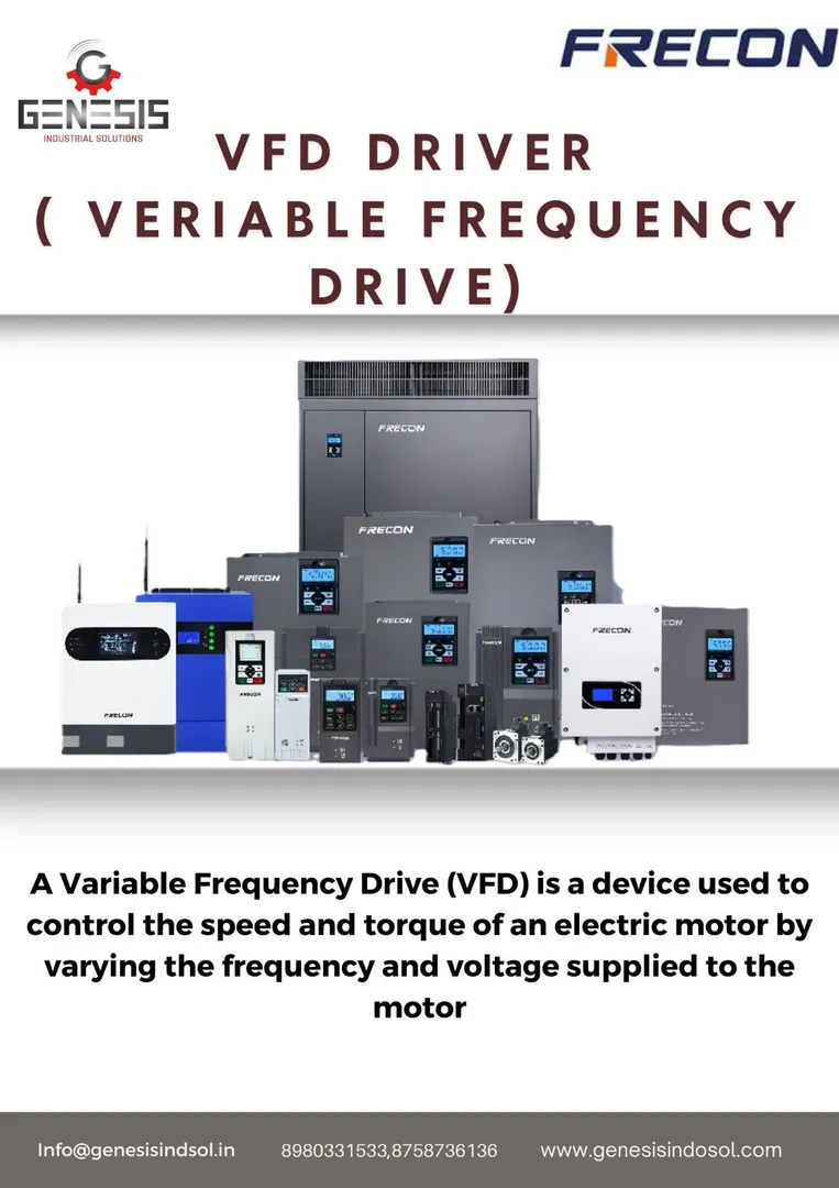 Variable Frequency Drives (VFDs) optimize motor sp...
