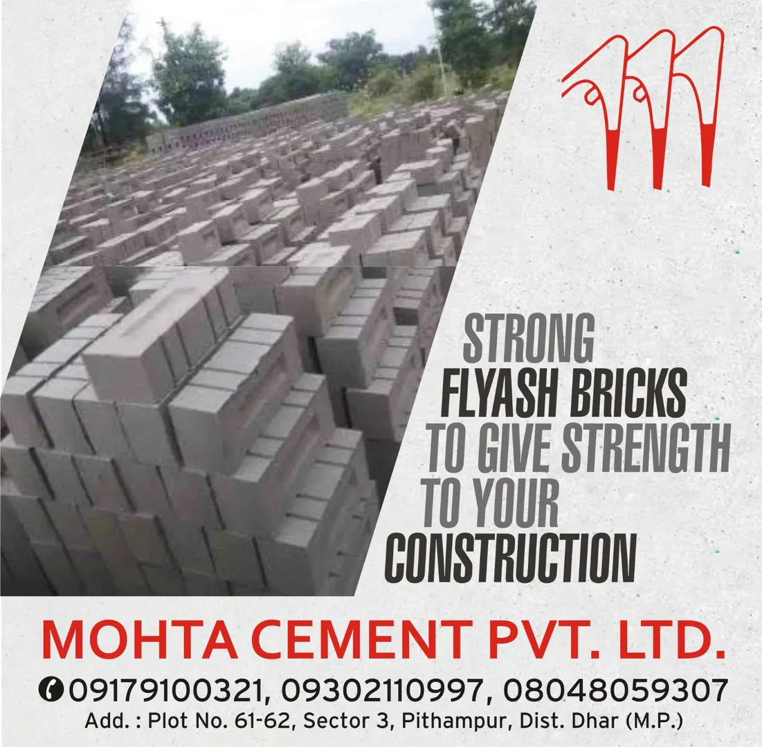 Best Manufacturer Of Flyash Bricks in Indore
At Mo...