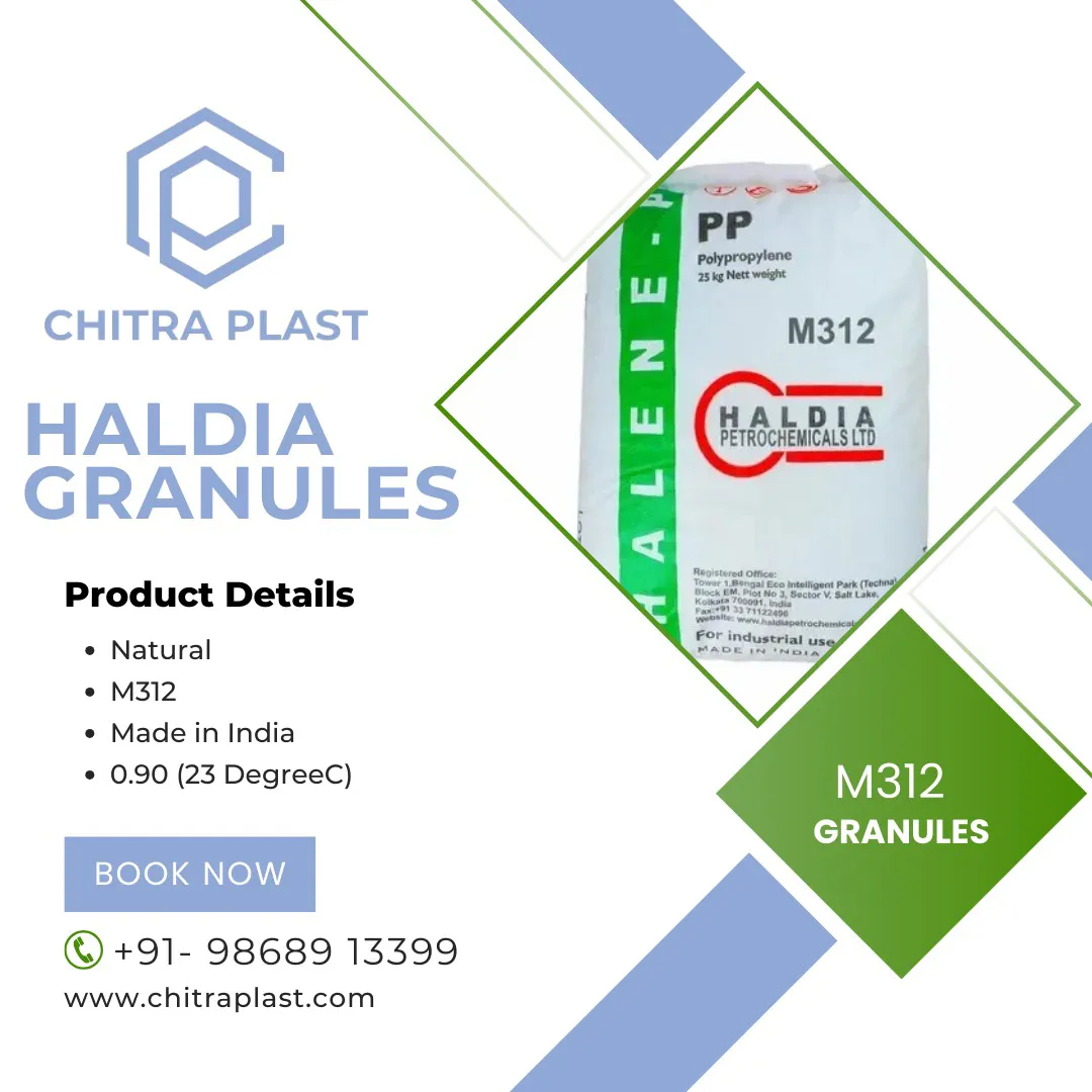 Haldia M312 granules are high-quality polymer gran...