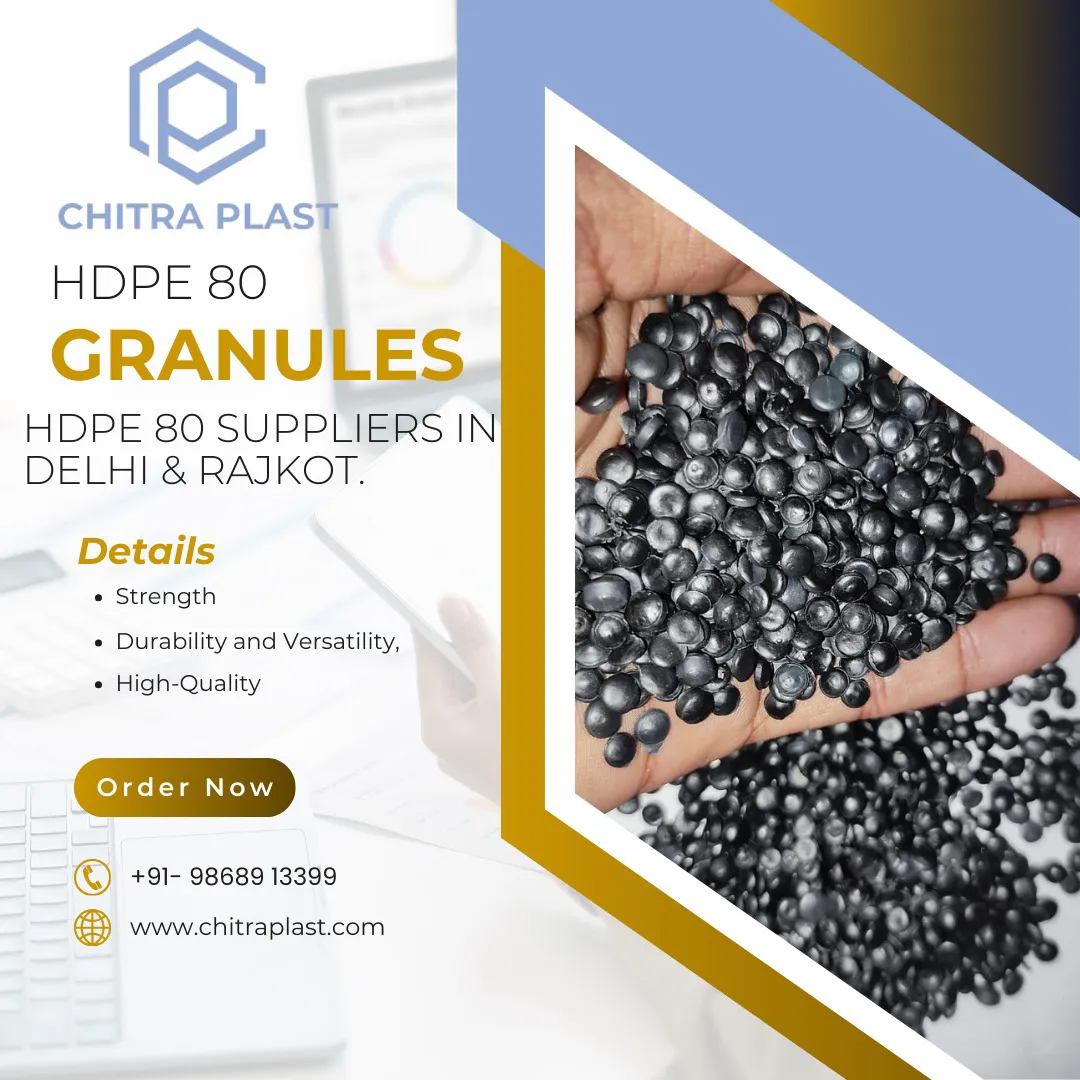 HDPE 80 granules are high-density polyethylene pel...