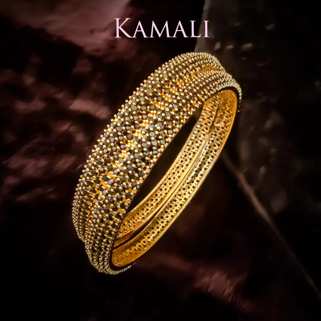Party wear CZ White Stone Bangles
Kamali Queen La...