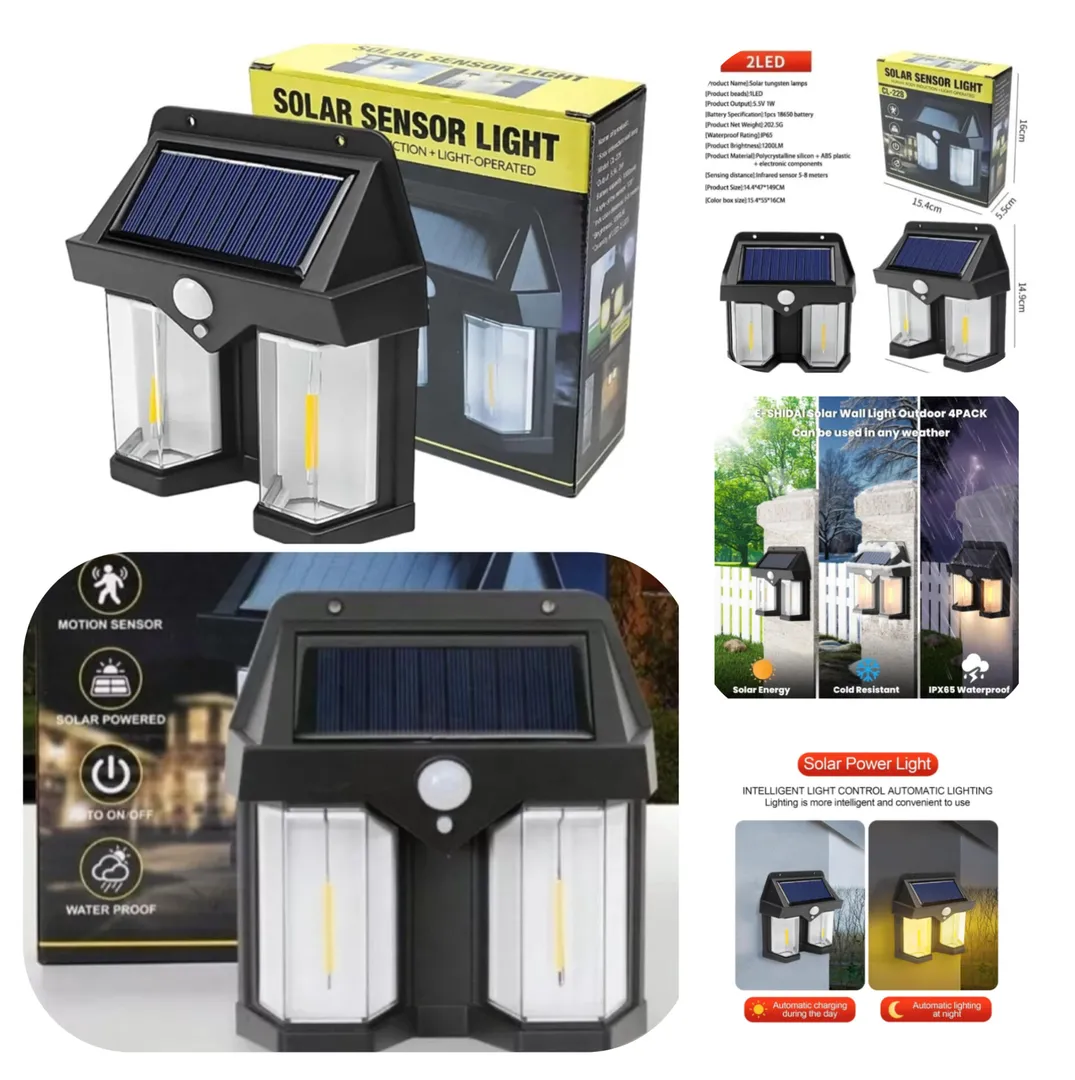 Illuminate Your Space with the New Solar Wall Lamp...