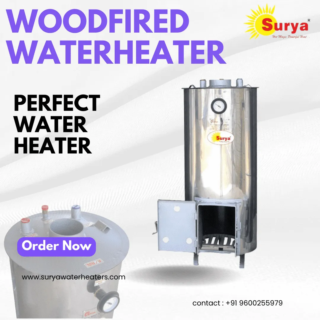"A wood fire water heater brings the essence of na...