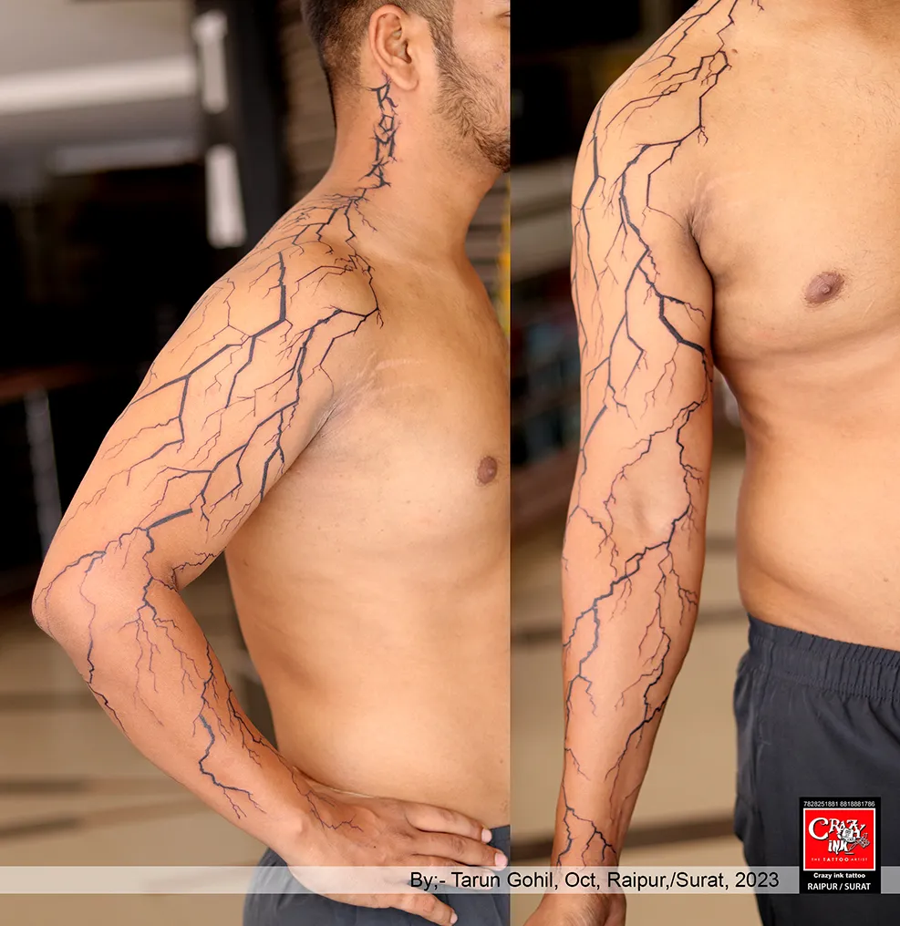 LIGHTNING TATTOO DESIGN,
Lightning is often as...