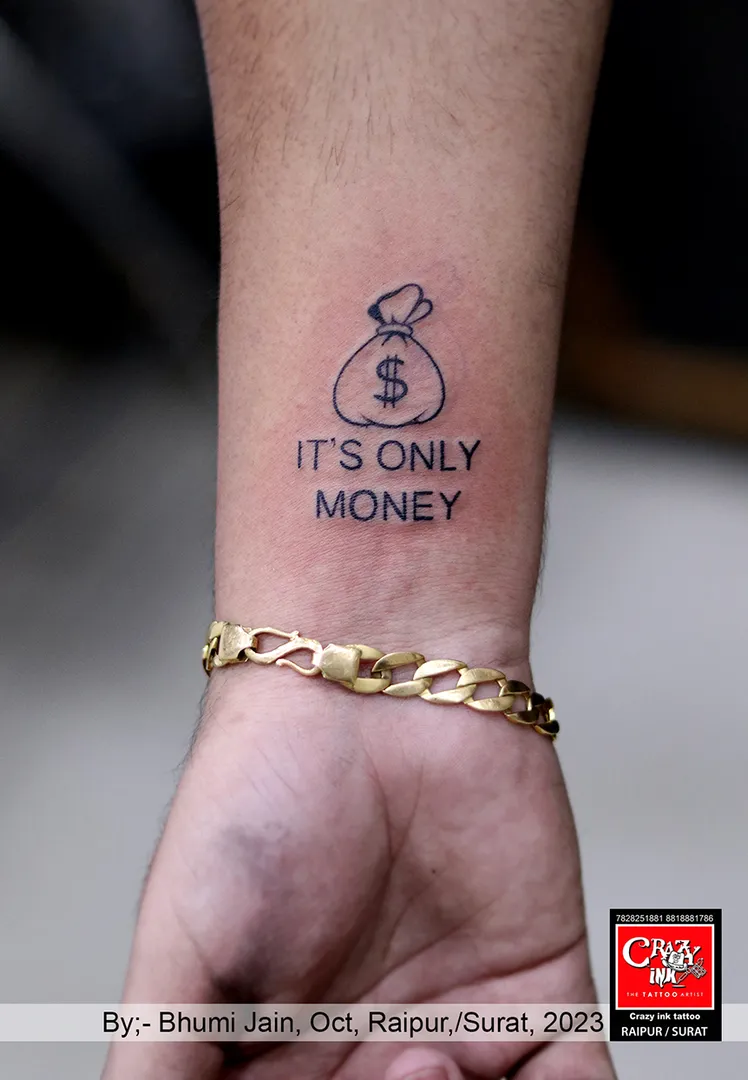 ITS ONLY MONEY
A money sign tattoo is a popula...