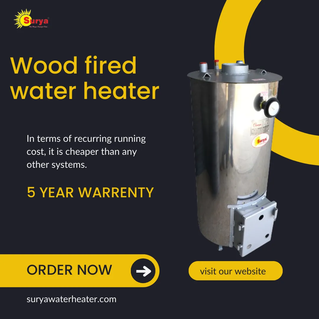 Surya wood fired water heater A dvanced water heat...