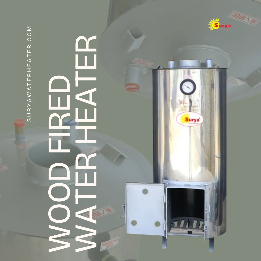 Surya wood fired water heater When hard water is p...