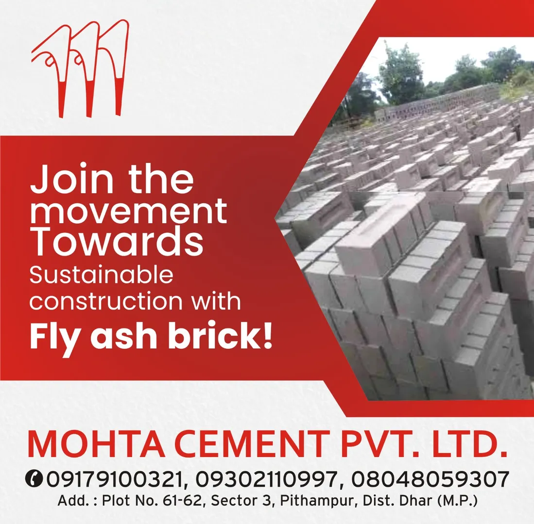 Top Dealer Of Flyash Bricks In Indore
Mohta Cement...