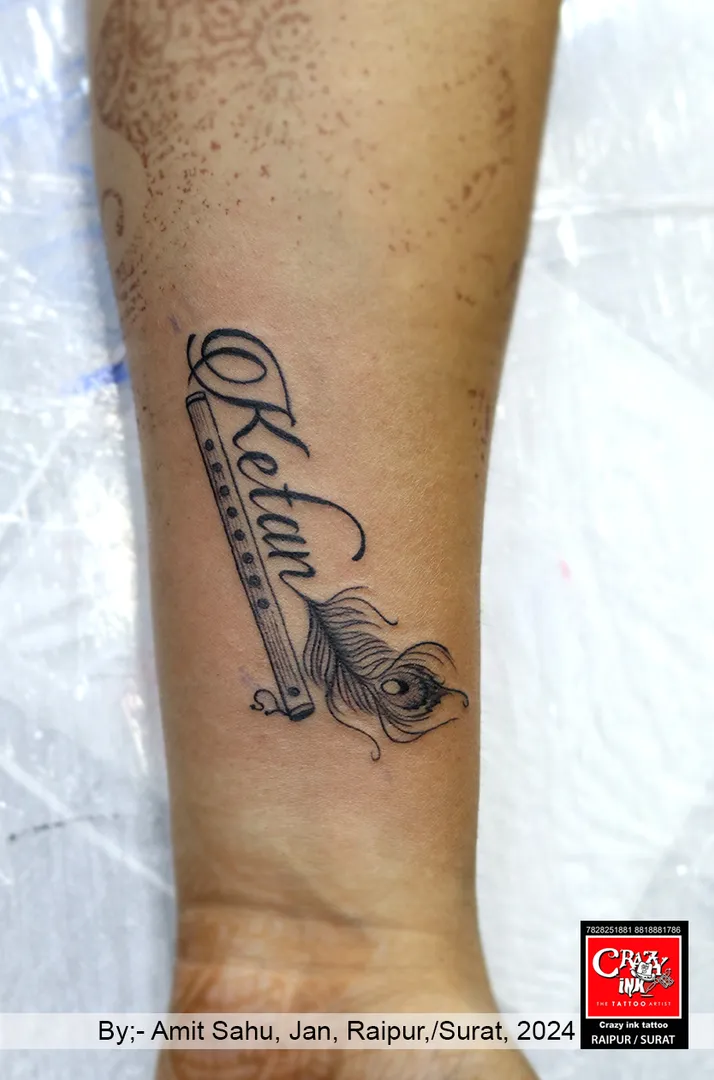 NAME TATTOO DESIGN.
KETAN name tattoo design,...