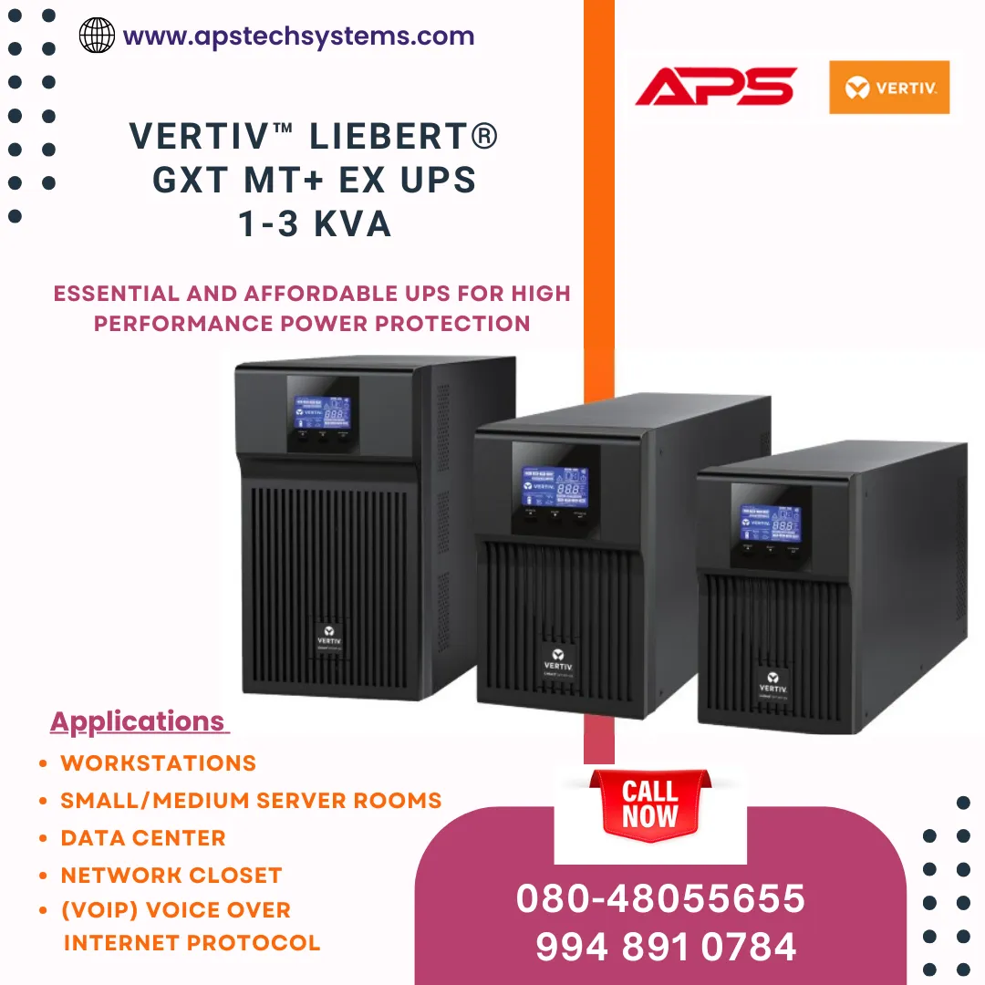 Liebert GXT MT+ EX UPS 1-3kVA
The Liebert GXT MT+...