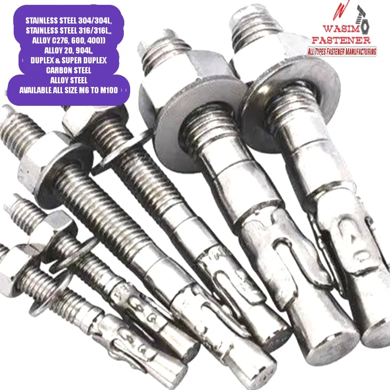 SS 304 wedge anchor bolt
SS 316 wedge anchor bol...