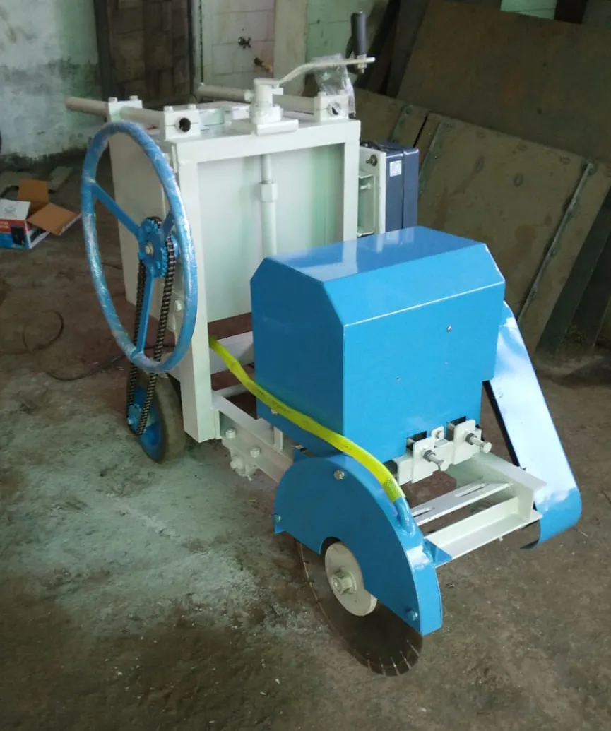 A concrete road cutter with a Shakti engine is a t...
