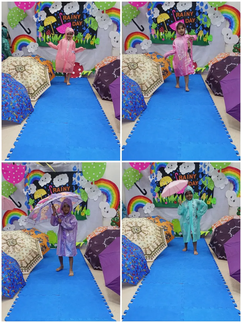 🌈⛈️Rainy Day celebration for our Playgroup student...
