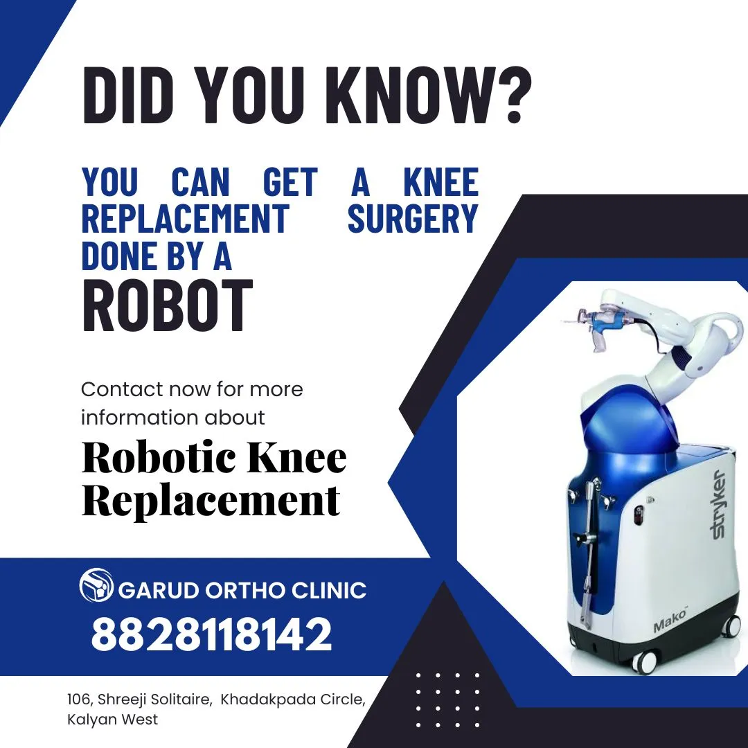 You can get a joint replacement done by robotic te...