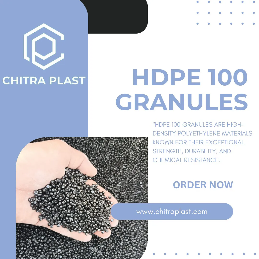 HDPE 100 granules are high-density polyethylene ra...