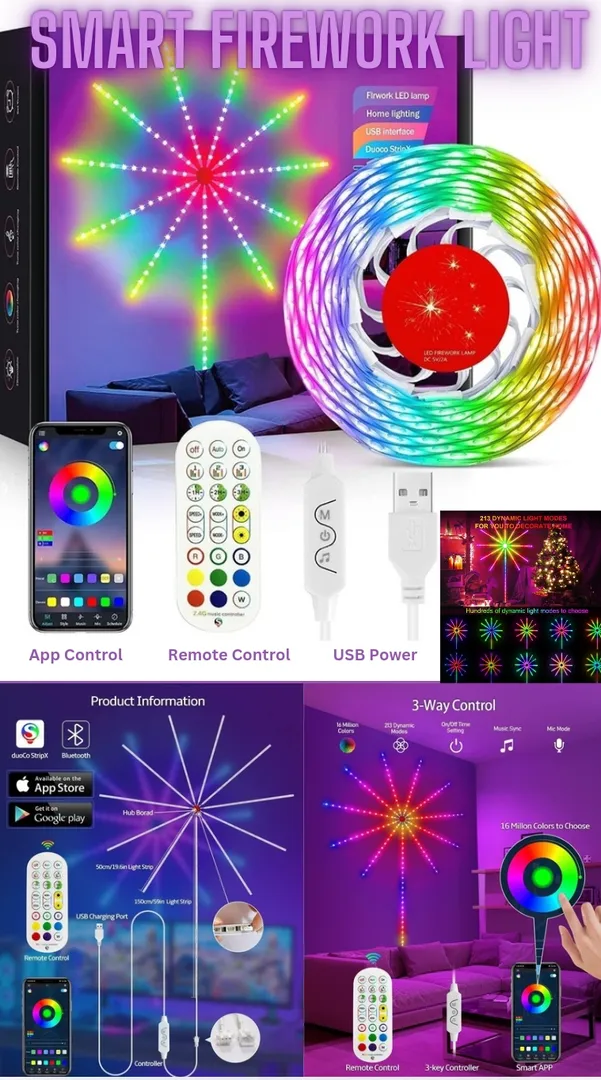 Introducing the AMS Smart Firework LED Lights: Tra...