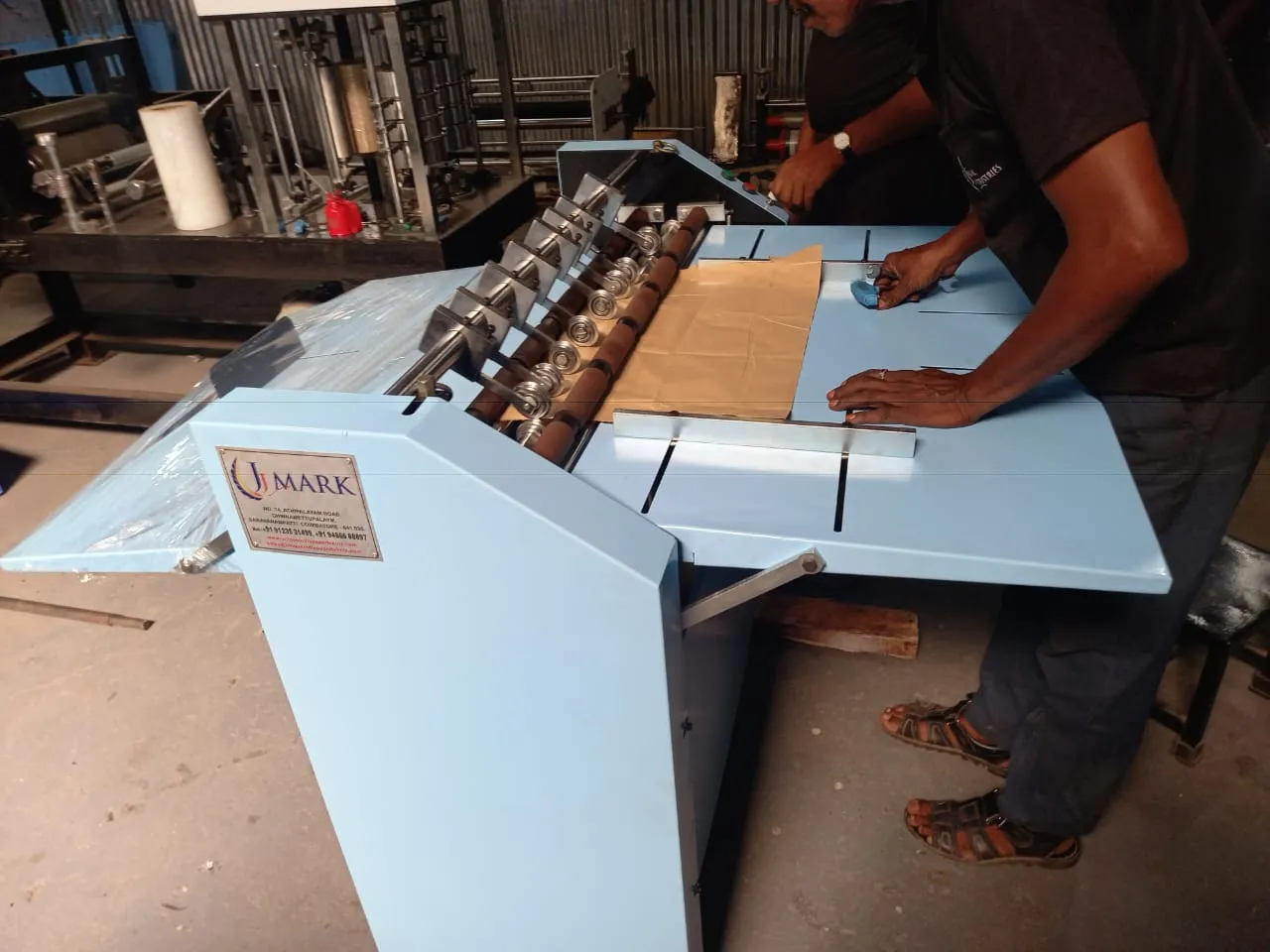 JJ Mark Roller Creasing machine is in Varanasi
Dim...
