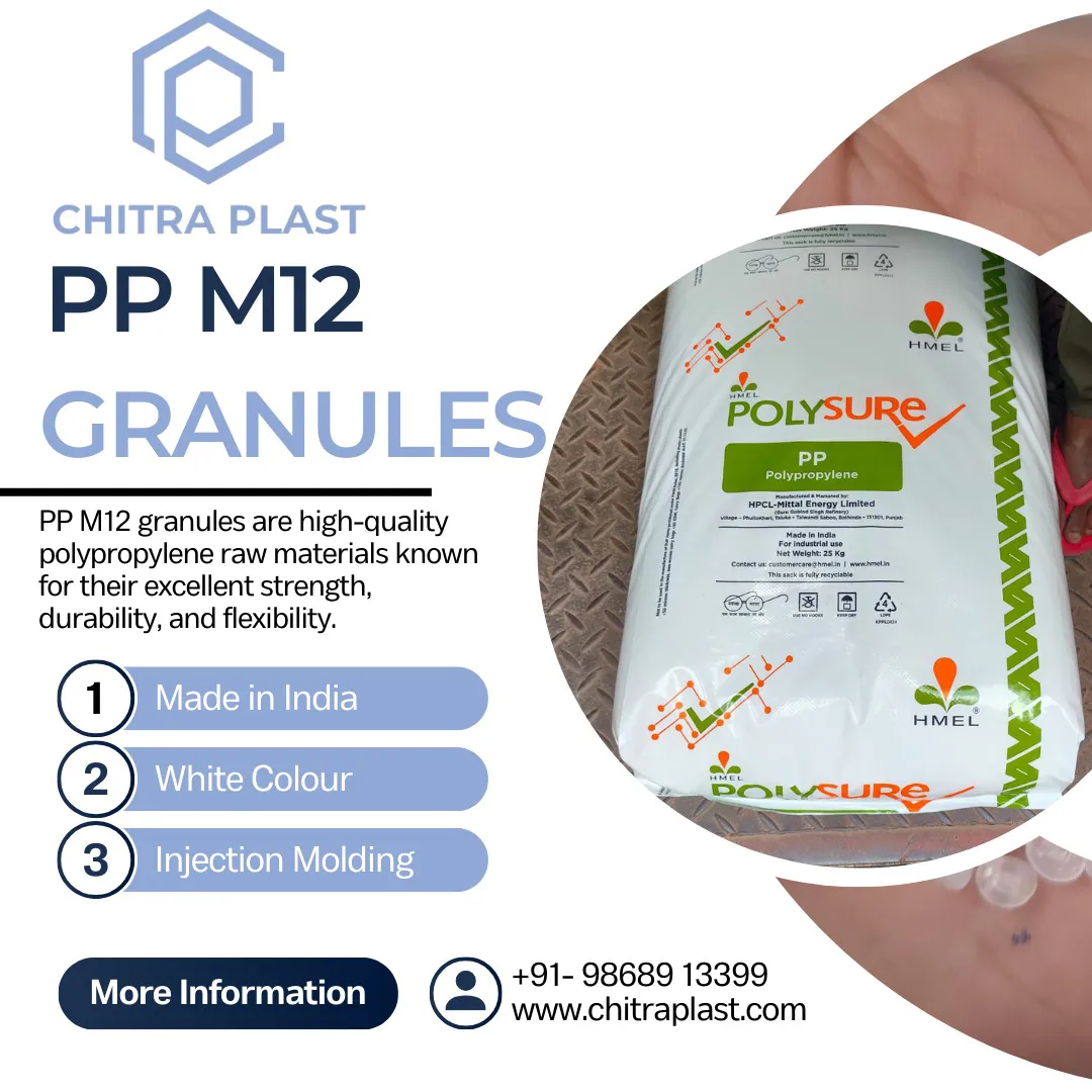 PP M12 granules are high-quality polypropylene mat...
