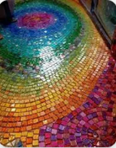 GLASS MOSAIC DETAILING:Glass mosaics are decorativ...