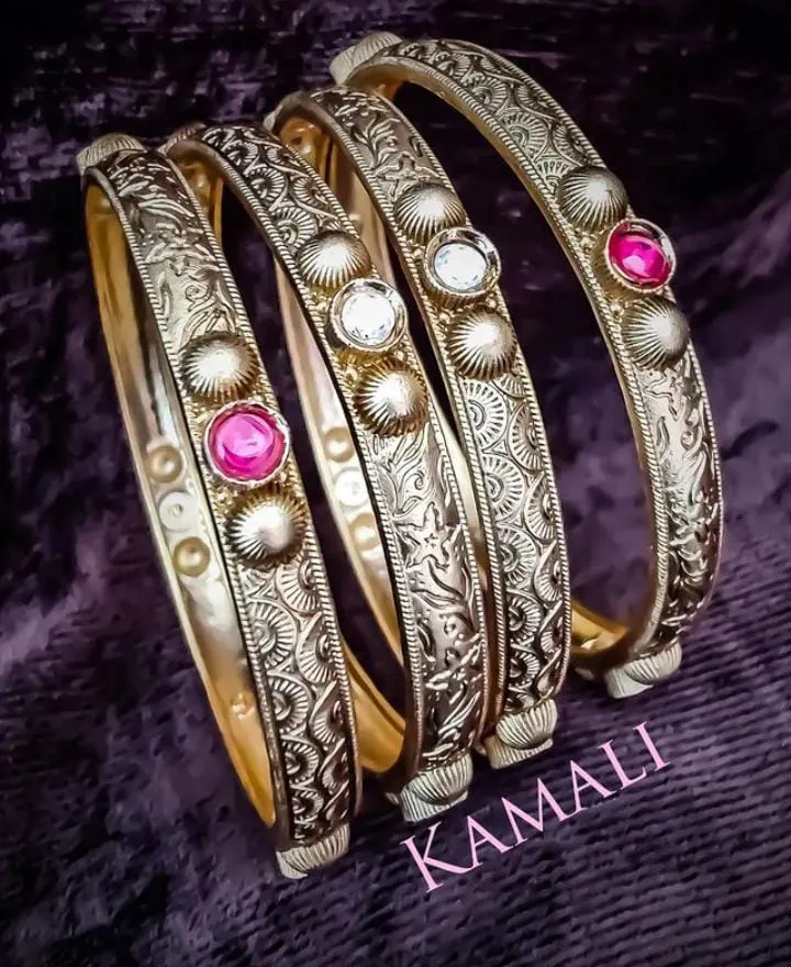 Kundan Bangles
Artificial Gold Plated Jewellery
...