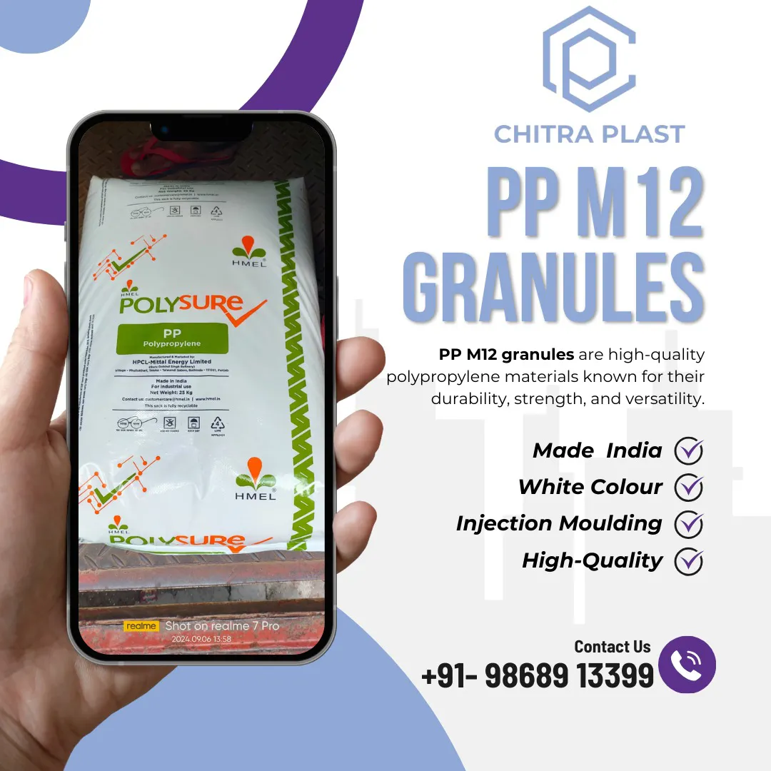 PP M12 granules are premium-grade polypropylene ma...