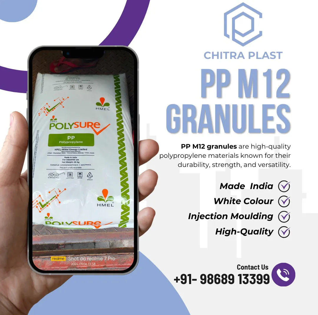 PP M12 granules are premium-grade polypropylene ma...
