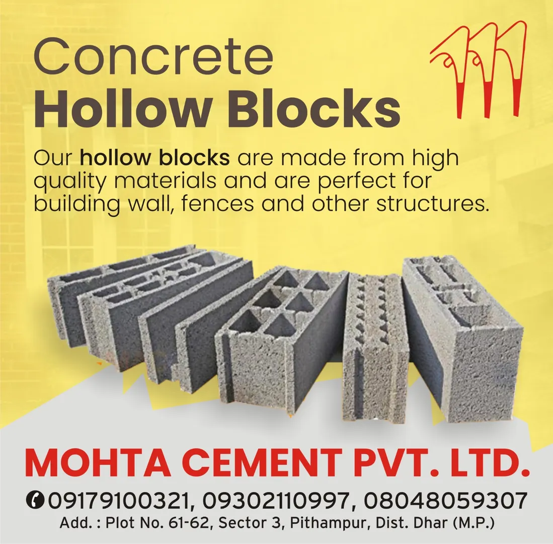 Top Manufacturer Of Hollow Blocks In Indore
Moht...