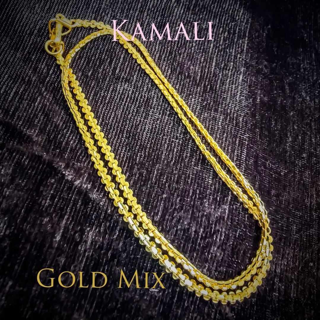Gold Mix Short Chains
Artificial Gold Plated Jewe...