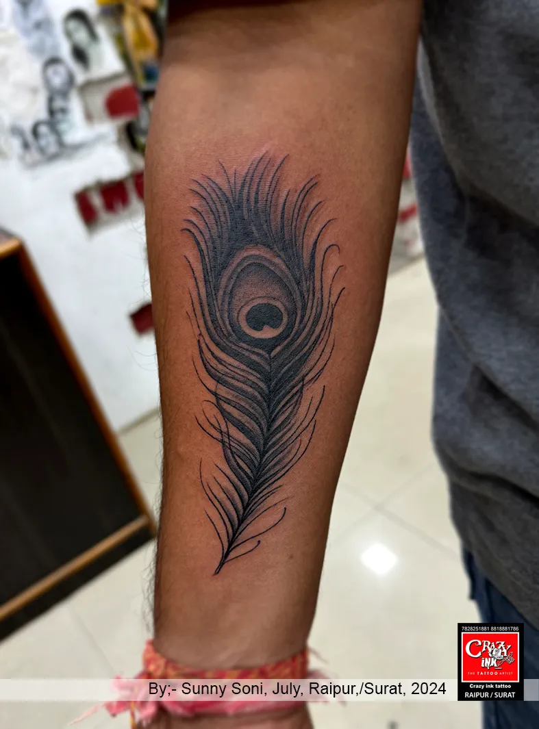THIS EXQUISITE PEACOCK FEATHER TATTOOS IN MORE THA...