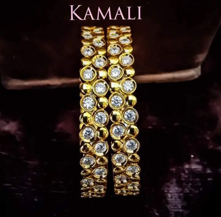 White Stone Bangles
Exclusive CZ Stone Collection...