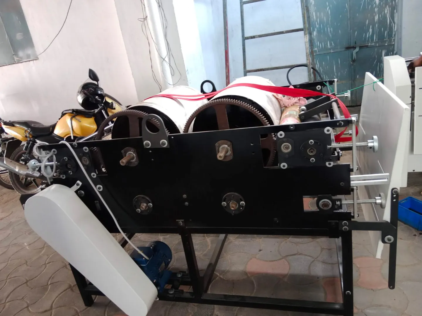 JJ Mark Flexographic Bag to bag printing machine i...